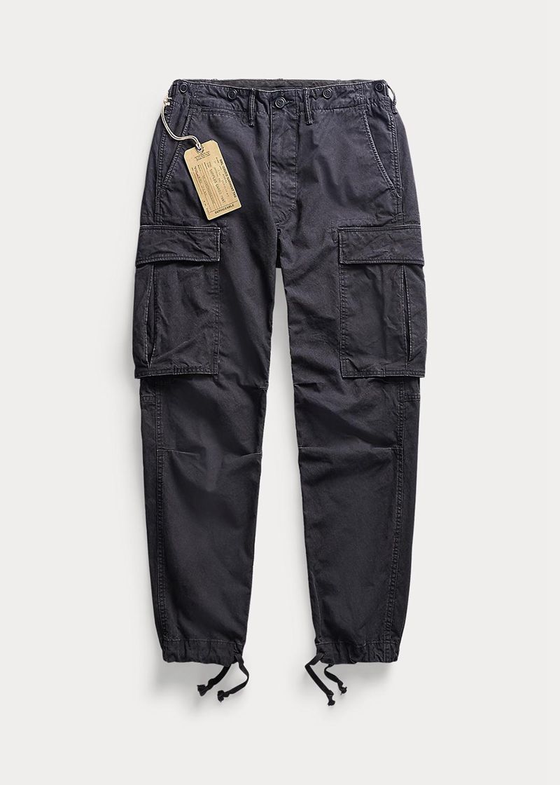 RRL パンツ メンズ 黒 キャンバス Surplus Cargo SXPTF8234
